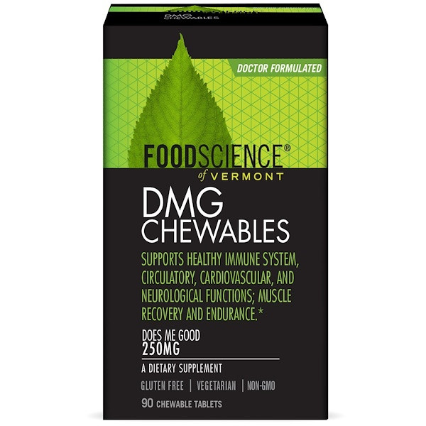 <img alt="FoodScience, DMG Chewables, 250 mg, 90 Chewable Tablets" title="FoodScience, DMG Chewables, 250 mg, 90 Chewable Tablets,026664338297"