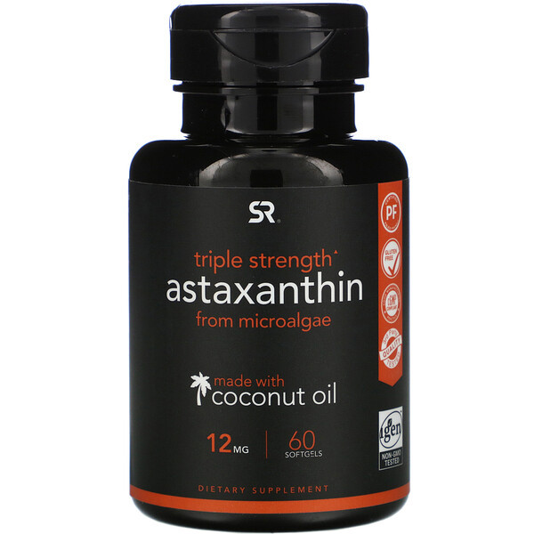 <img alt="Sports Research, Astaxanthin Made With Coconut Oil, Triple Strength, 12 mg, 60 Softgels" title="Sports Research, Astaxanthin Made With Coconut Oil, Triple Strength, 12 mg, 60 Softgels,023249012566"