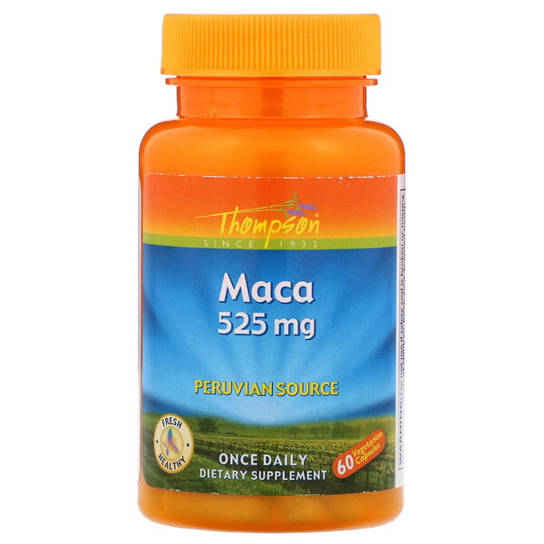 <img alt="Thompson, Maca, 525 mg, 60 Capsules" title="Thompson, Maca, 525 mg, 60 Capsules,031315191121"