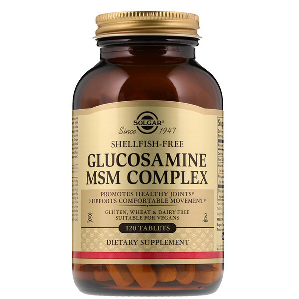 <img alt="Solgar, Glucosamine MSM Complex, 120 Tablets" title="Solgar, Glucosamine MSM Complex, 120 Tablets,033984013155"