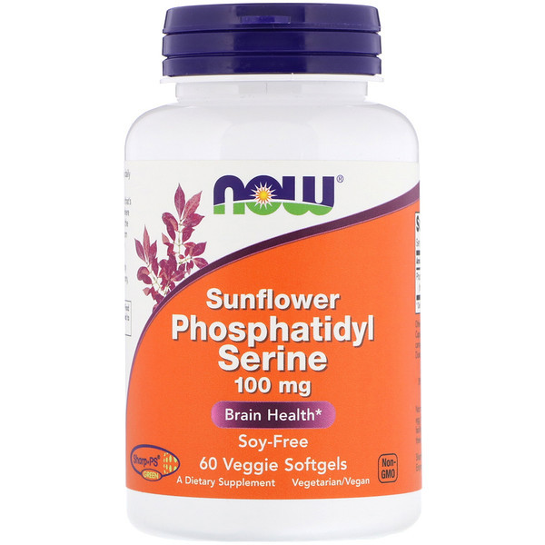 <img alt="Now Foods, Sunflower Phosphatidyl Serine, 100 mg, 60 Veggie Softgels" title="Now Foods, Sunflower Phosphatidyl Serine, 100 mg, 60 Veggie Softgels,733739023919"