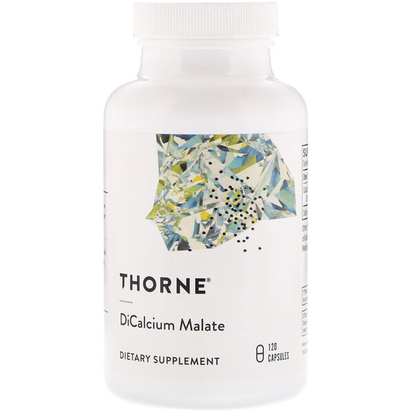 <img alt="Thorne Research, Dicalcium Malate, 120 Vegetarian Capsules" title="Thorne Research, Dicalcium Malate, 120 Vegetarian Capsules,693749006503"