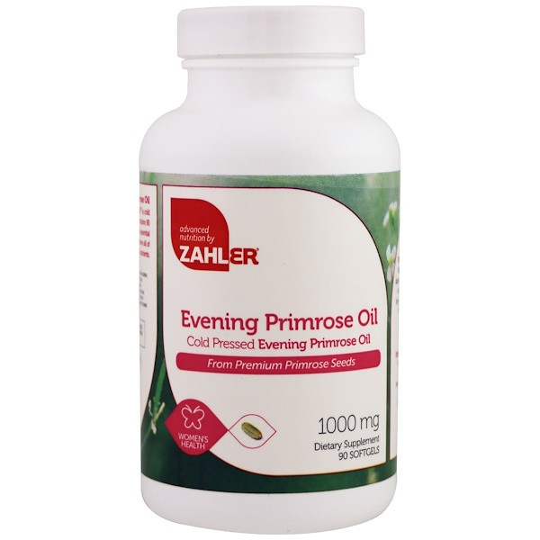 <img alt="Zahler, Evening Primrose Oil, 1000 mg, 90 Softgels" title="Zahler, Evening Primrose Oil, 1000 mg, 90 Softgels,848998080341"