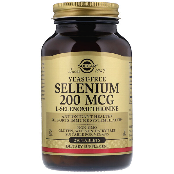 <img alt="Solgar, Selenium, Yeast-Free, 200 mcg, 250 Tablets" title="Solgar, Selenium, Yeast-Free, 200 mcg, 250 Tablets,033984025585"
