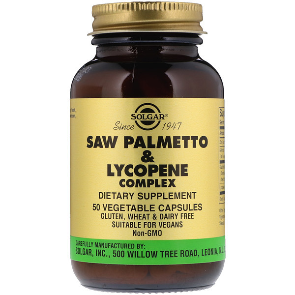 <img alt="Solgar, Saw Palmetto & Lycopene Complex, 50 Vegetable Capsules" title="Solgar, Saw Palmetto & Lycopene Complex, 50 Vegetable Capsules,033984040243"