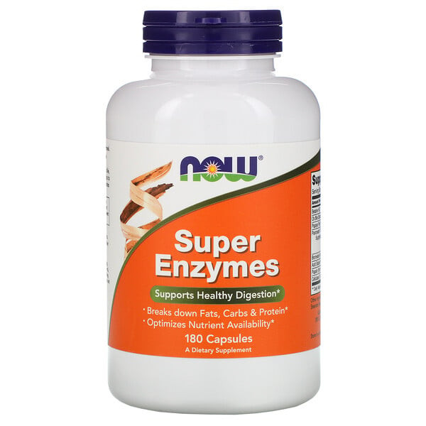 <img alt="Now Foods, Super Enzymes, 180 Capsules" title="Now Foods, Super Enzymes, 180 Capsules,733739029645"