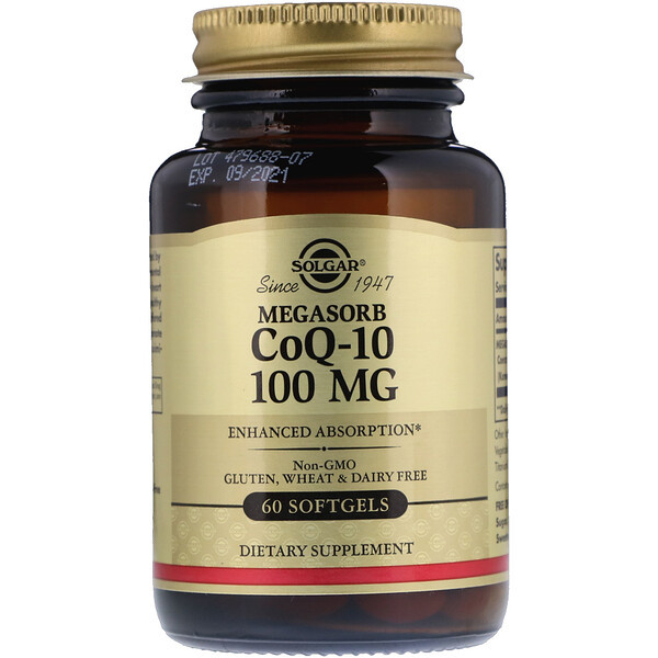 <img alt="Solgar, Megasorb CoQ-10, 100 mg, 60 Softgels" title="Solgar, Megasorb CoQ-10, 100 mg, 60 Softgels,033984009523"