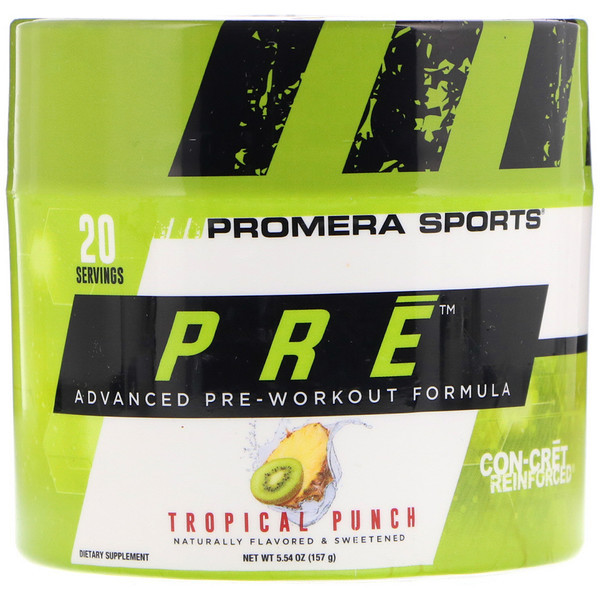 Promera Sports, PRE, Advanced Pre-Workout Formula, Tropical Punch, 5.54 oz (157 g)