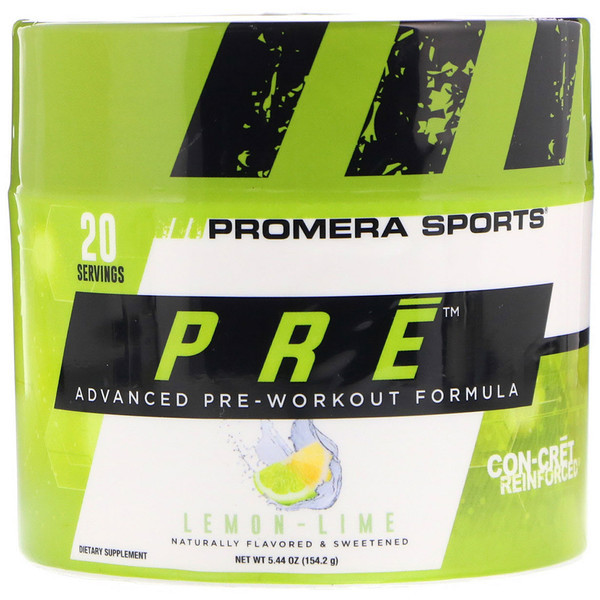 Promera Sports, PRE, Advanced Pre-Workout Formula, Lemon-Lime, 5.44 oz (154.2 g)
