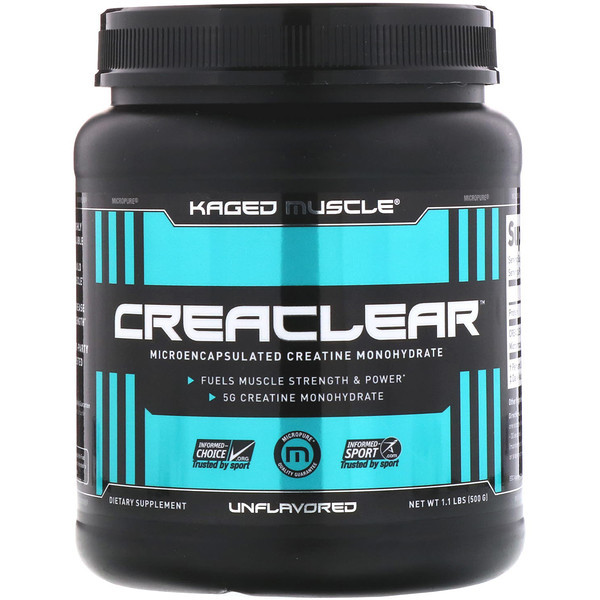 <img alt="Kaged Muscle, Creaclear, Unflavored, 1.1 lb (500 g)" title="Kaged Muscle, Creaclear, Unflavored, 1.1 lb (500 g),852253007967"