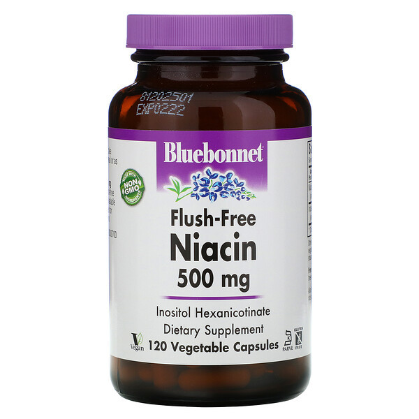 <img alt="Bluebonnet Nutrition, Flush-Free Niacin, 500 mg, 120 Veggie Caps" title="Bluebonnet Nutrition, Flush-Free Niacin, 500 mg, 120 Veggie Caps,743715004641"