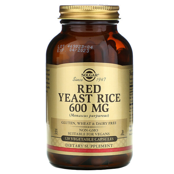 <img alt="Solgar, Red Yeast Rice, 600 mg, 120 Vegetable Capsules" title="Solgar, Red Yeast Rice, 600 mg, 120 Vegetable Capsules,033984023253"