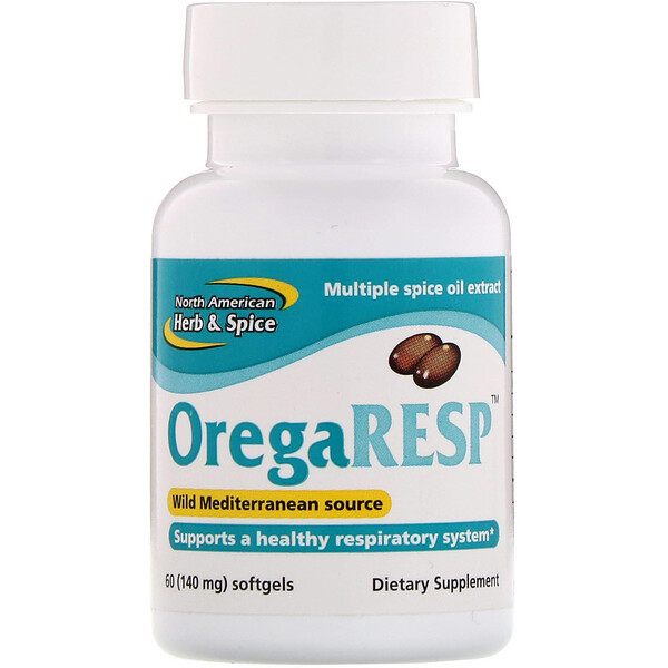 <img alt="North American Herb & Spice, OregaResp, 140 mg, 60 Softgels" title="North American Herb & Spice, OregaResp, 140 mg, 60 Softgels,335824000951"