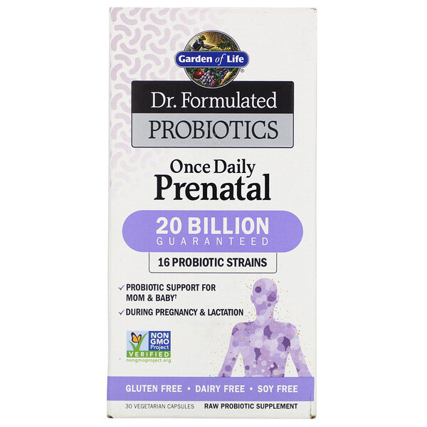 <img alt="Garden of Life, Dr. Formulated Probiotics, Once Daily Prenatal, 30 Veggie Caps" title="Garden of Life, Dr. Formulated Probiotics, Once Daily Prenatal, 30 Veggie Caps,658010120081"