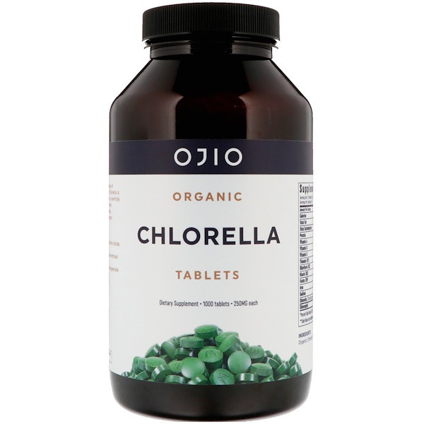 <img alt="Ojio, Organic Chlorella, 250 mg, 1000 Tablets" title="Ojio, Organic Chlorella, 250 mg, 1000 Tablets,845772050842"