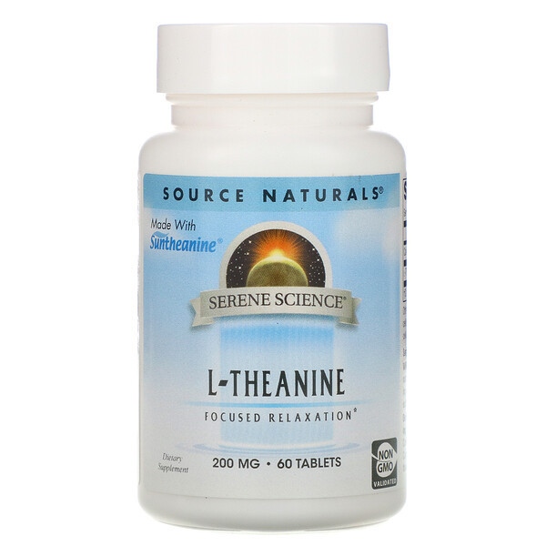 <img alt="Source Naturals, L-Theanine, 200 mg, 60 Tablets" title="Source Naturals, L-Theanine, 200 mg, 60 Tablets,021078014997"