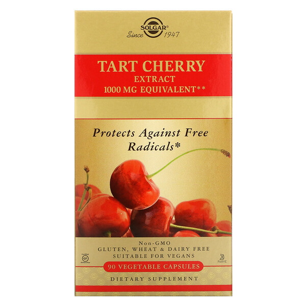 <img alt="Solgar, Tart Cherry Extract, 90 Vegetable Capsules" title="Solgar, Tart Cherry Extract, 90 Vegetable Capsules,033984315495"