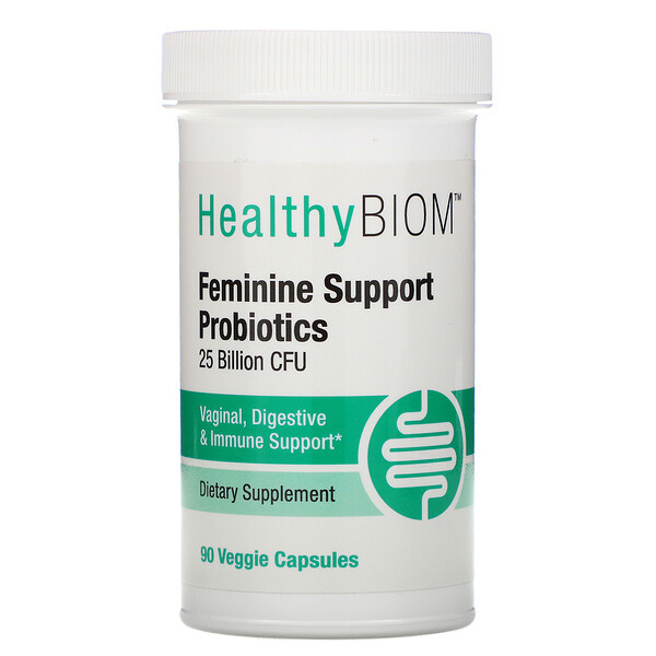 <img alt="HealthyBiom, Feminine Support Probiotics, 25 Billion CFUs, 90 Veggie Capsules" title="HealthyBiom, Feminine Support Probiotics, 25 Billion CFUs, 90 Veggie Capsules,898220015801"