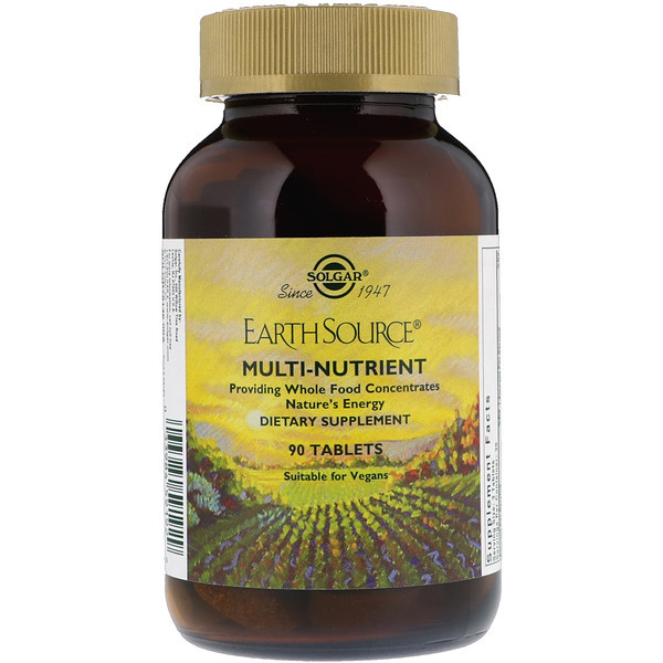 <img alt="Solgar, Earth Source, Multi-Nutrient, Providing Whole Food Concentrates, 90 Tablets" title="Solgar, Earth Source, Multi-Nutrient, Providing Whole Food Concentrates, 90 Tablets,033984591929"
