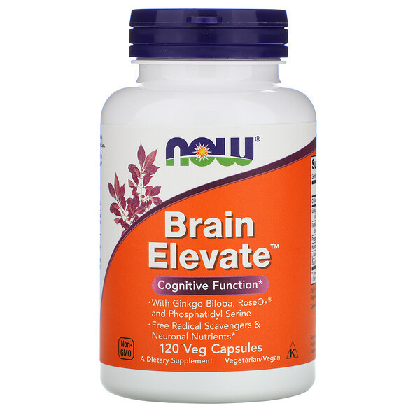<img alt="Now Foods, Brain Elevate, 120 Veg Capsules" title="Now Foods, Brain Elevate, 120 Veg Capsules,733739033048"
