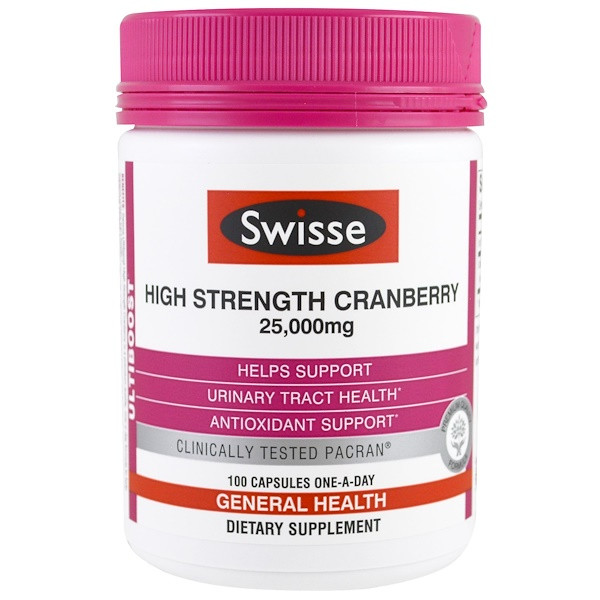 Swisse, Ultiboost, High Strength Cranberry, 25,000 mg, 100 Capsules