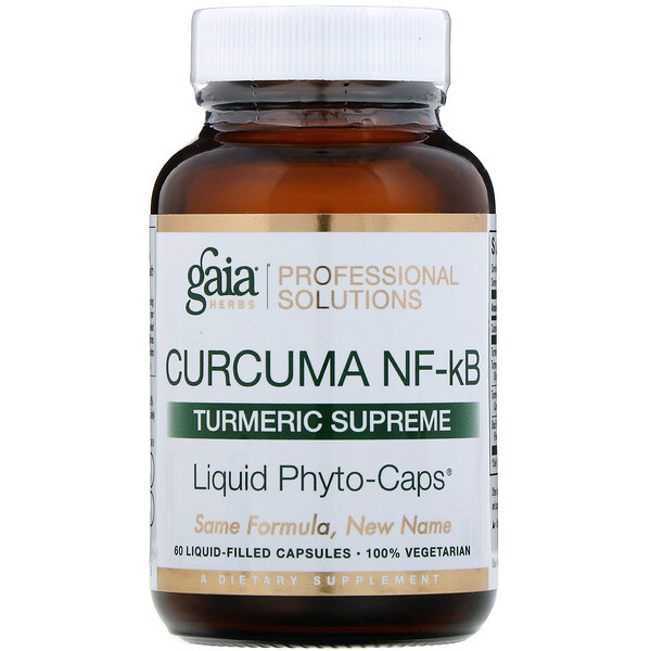 <img alt="Gaia Herbs Professional Solutions, Curcuma NF-kB, Turmeric Supreme, 60 Liquid-Filled Capsules" title="Gaia Herbs Professional Solutions, Curcuma NF-kB, Turmeric Supreme, 60 Liquid-Filled Capsules,751063403146"