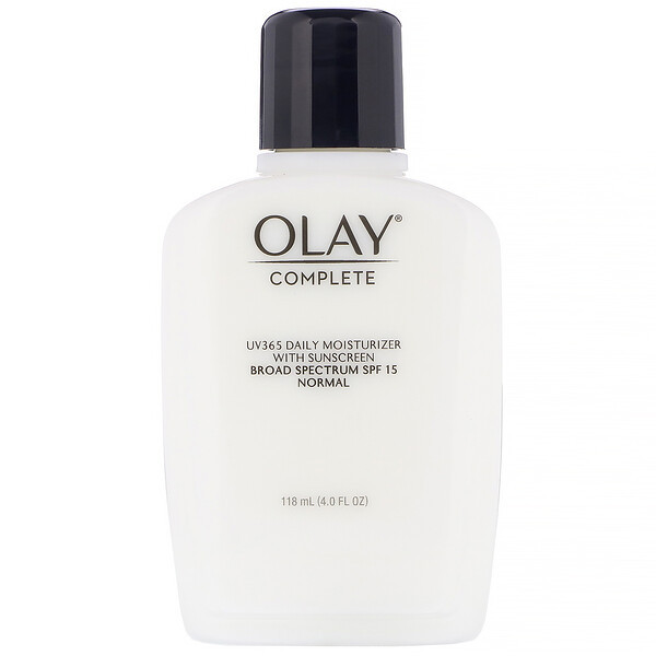 <img alt="Olay, Complete, UV365 Daily Moisturizer, SPF 15, Normal, 4.0 fl  oz (118 ml)" title="Olay, Complete, UV365 Daily Moisturizer, SPF 15, Normal, 4.0 fl  oz (118 ml),075609000942"