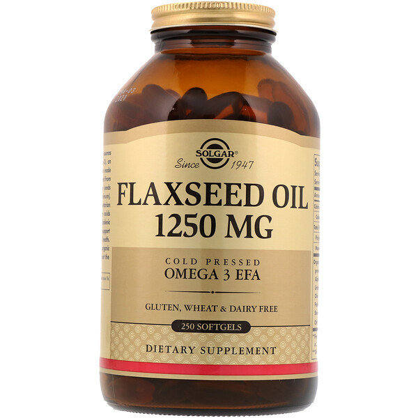 <img alt="Solgar, Flaxseed Oil, 1,250 mg, 250 Softgels" title="Solgar, Flaxseed Oil, 1,250 mg, 250 Softgels,033984010710"