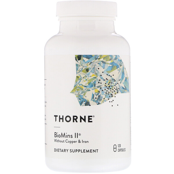 <img alt="Thorne Research, Biomins II, 120 Vegetarian Capsules" title="Thorne Research, Biomins II, 120 Vegetarian Capsules,693749006657"