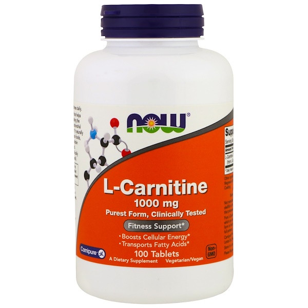 <img alt="Now Foods, L-Carnitine, 1000 mg, 100 Tablets" title="Now Foods, L-Carnitine, 1000 mg, 100 Tablets,733739000682"
