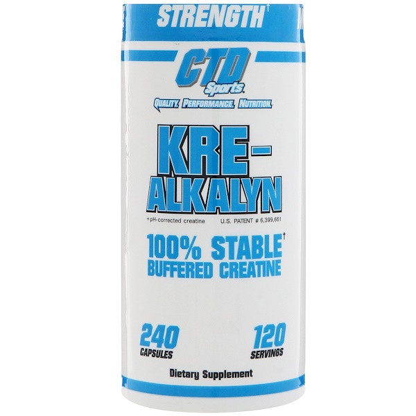 CTD Sports, Kre-Alkalyn Buffered Creatine, 240 Capsules