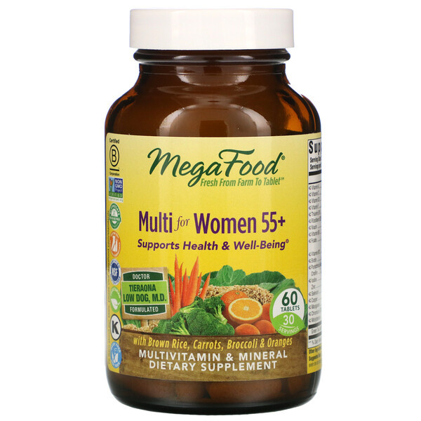 <img alt="MegaFood, Multi for Women 55+, 60 Tablets" title="MegaFood, Multi for Women 55+, 60 Tablets,051494102718"