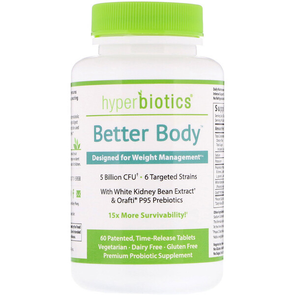 <img alt="Hyperbiotics, Better Body, Designed for Weight Management, 5 Billion CFU, 60 Time-Release Tablets" title="Hyperbiotics, Better Body, Designed for Weight Management, 5 Billion CFU, 60 Time-Release Tablets,9506000113791"