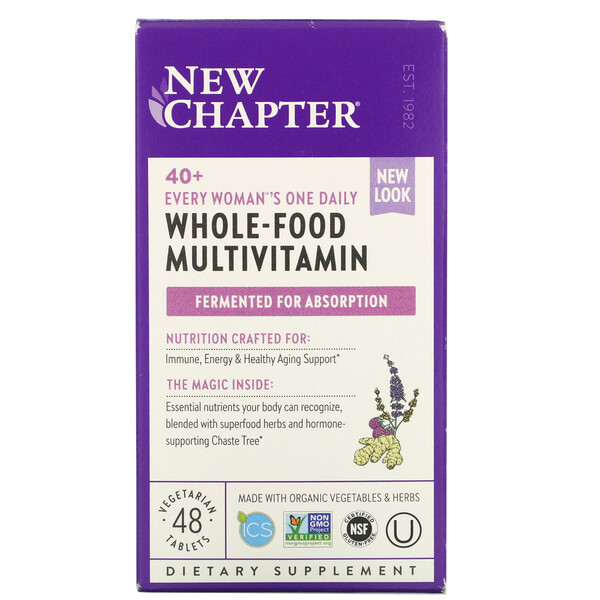 <img alt="New Chapter, 40+ Every Womans One Daily Multi, 48 Vegetarian Tablets" title="New Chapter, 40+ Every Womans One Daily Multi, 48 Vegetarian Tablets,727783003669"