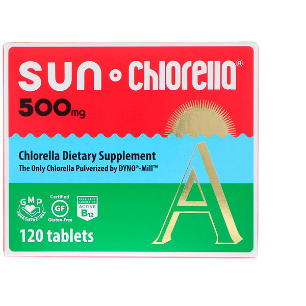 <img alt="Sun Chlorella, A, 500 mg, 120 Tablets" title="Sun Chlorella, A, 500 mg, 120 Tablets,029918015111"