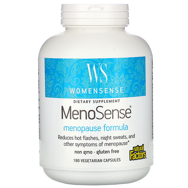 <img alt="Natural Factors, WomenSense, MenoSense, Menopause Formula, 180 Vegetarian Capsules" title="Natural Factors, WomenSense, MenoSense, Menopause Formula, 180 Vegetarian Capsules,068958049519"