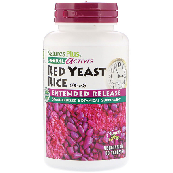 <img alt="Natures Plus, Herbal Actives, Red Yeast Rice, 600 mg, 60 Tablets" title="Natures Plus, Herbal Actives, Red Yeast Rice, 600 mg, 60 Tablets,097467073616"
