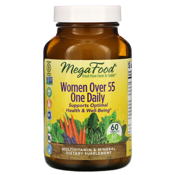<img alt="MegaFood, Women Over 55 One Daily, 60 Tablets" title="MegaFood, Women Over 55 One Daily, 60 Tablets,051494103524"