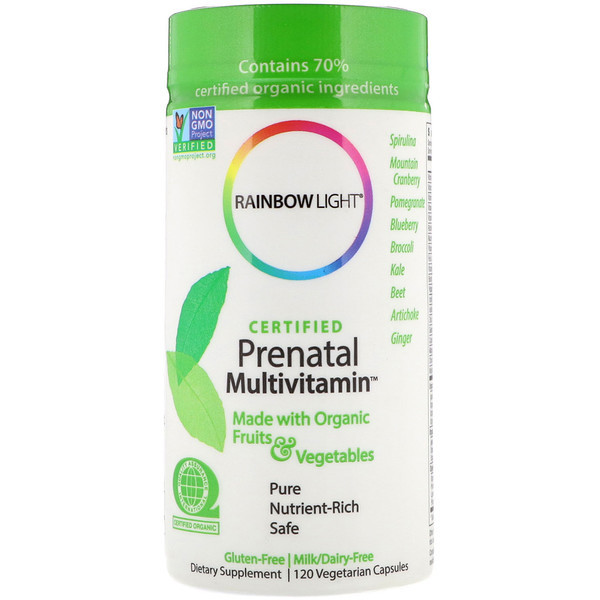 <img alt="Rainbow Light, Certified Prenatal Multivitamin, 120 Vegetarian Capsules" title="Rainbow Light, Certified Prenatal Multivitamin, 120 Vegetarian Capsules,021888800216"