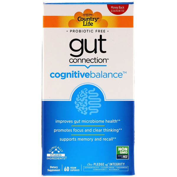 <img alt="Country Life, Gut Connection, Cognitive Balance, 60 Vegan Capsules" title="Country Life, Gut Connection, Cognitive Balance, 60 Vegan Capsules,015794030201"