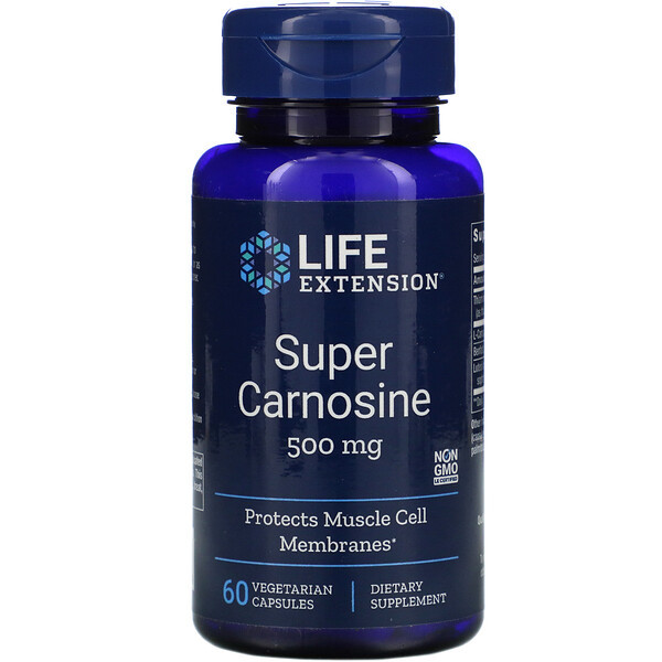 <img alt="Life Extension, Super Carnosine, 500 mg, 60 Vegetarian Capsules" title="Life Extension, Super Carnosine, 500 mg, 60 Vegetarian Capsules,737870202066"