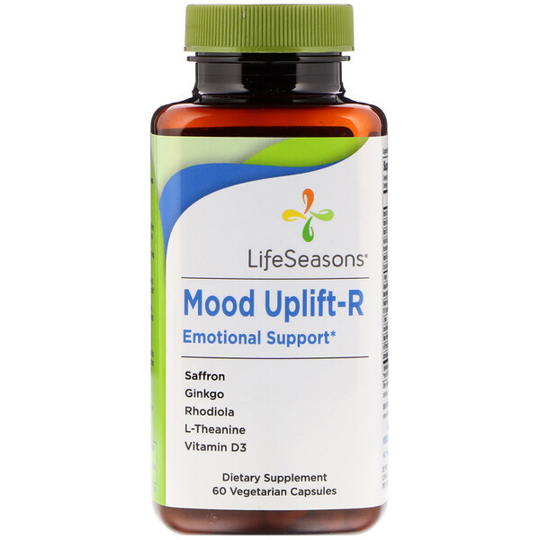 <img alt="LifeSeasons, Mood Uplift-R Emotional Support, 60 Vegetarian Capsules" title="LifeSeasons, Mood Uplift-R Emotional Support, 60 Vegetarian Capsules,853760002643"