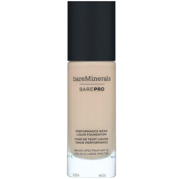bareMinerals, BAREPRO, Performance Wear, Liquid Foundation, SPF 20, Warm Natural 12, 1 fl oz (30 ml)