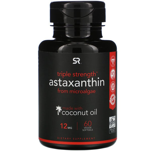 <img alt="Sports Research, Astaxanthin with Organic Coconut Oil, 12 mg, 60 Veggie Softgels" title="Sports Research, Astaxanthin with Organic Coconut Oil, 12 mg, 60 Veggie Softgels,023249004554"