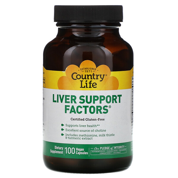 <img alt="Country Life, Liver Support Factors, 100 Vegan Capsules" title="Country Life, Liver Support Factors, 100 Vegan Capsules,015794016120"