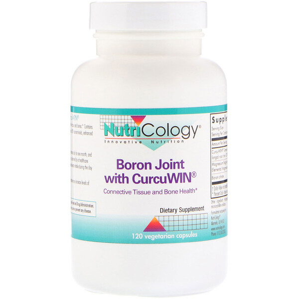 <img alt="Nutricology, Boron Joint with CurcuWin, 120 Vegetarian Capsules" title="Nutricology, Boron Joint with CurcuWin, 120 Vegetarian Capsules,713947571617"