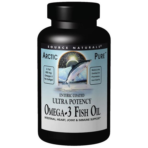 <img alt="Source Naturals, Arctic Pure, Ultra Potency, Omega-3 Fish Oil, 850 mg, 120 Softgels" title="Source Naturals, Arctic Pure, Ultra Potency, Omega-3 Fish Oil, 850 mg, 120 Softgels,021078020172"