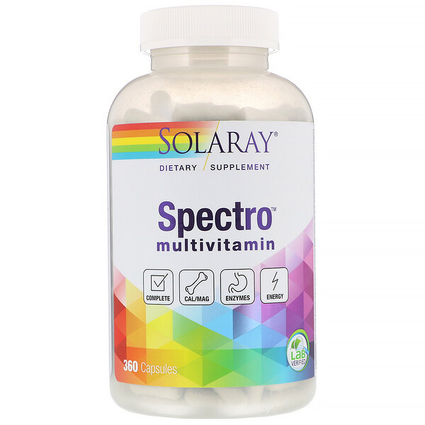 <img alt="Solaray, Spectro, Multi-Vita-Min, Original Formula, 360 Capsules" title="Solaray, Spectro, Multi-Vita-Min, Original Formula, 360 Capsules,076280047837"