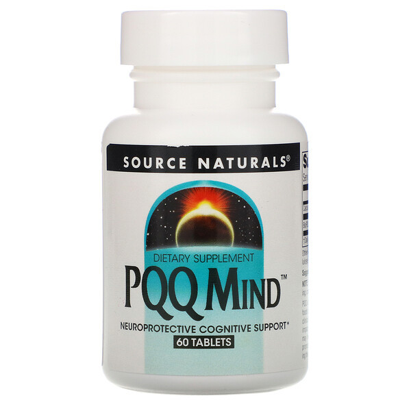 <img alt="Source Naturals, PQQ Mind, 60 Tablets" title="Source Naturals, PQQ Mind, 60 Tablets,021078025191"