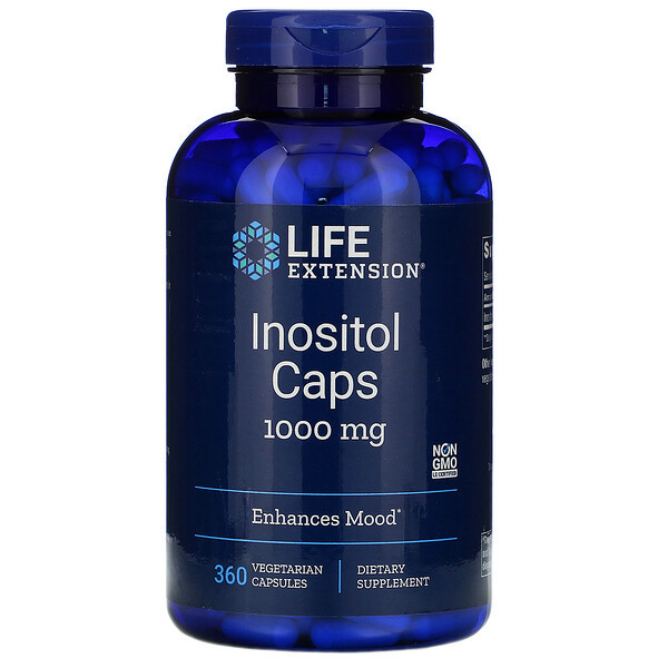 <img alt="Life Extension, Inositol Caps, 1,000 mg, 360 Vegetarian Capsules" title="Life Extension, Inositol Caps, 1,000 mg, 360 Vegetarian Capsules,737870167433"